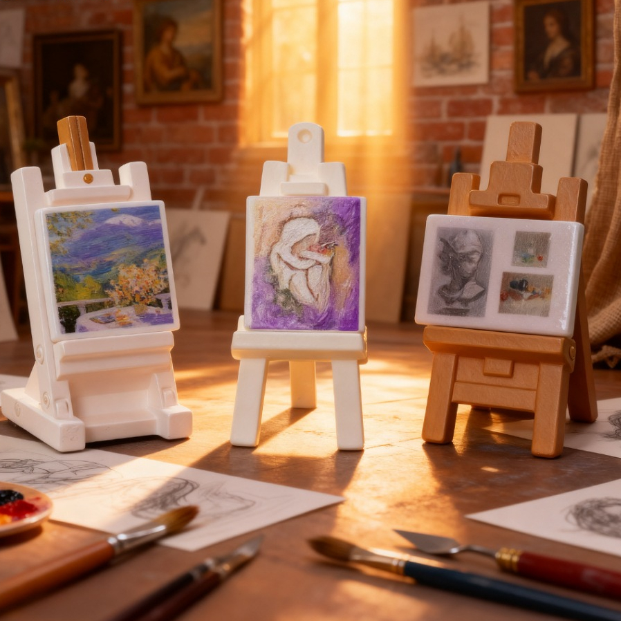j519 ขาตั้งวาดภาพสีน้ำมัน ขาตั้งสเก็ตช์จำลองของจิ๋ว