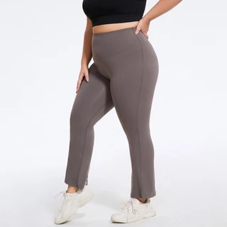 (ใหญ่พิเศษ XL-4XL) Bigbraco HI121 เล้กกิ้งออกกำลังกายขาม้าขาวยาว กางเกงออกกำลังกายสาวอวบอ้วน