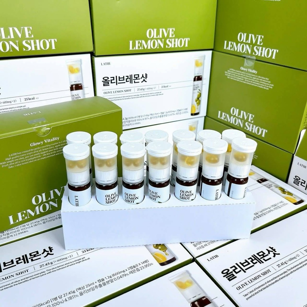 พร้อมส่ง Latib Olive Lemon Shot น้ำมันมะกอกเลม่อนช็อตเกาหลี🍋