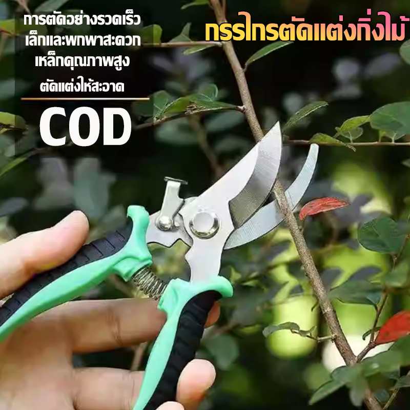 🧑🏻จัดส่งภายใน 24 ชั่วโมง✂ ดีไซน์กะทัดรัดทำให้การตัดแต่งกิ่งไม้ทำได้ง่ายและใช้งานได้หลากหลายสถานการณ์ มีหลายสีให้เลือก