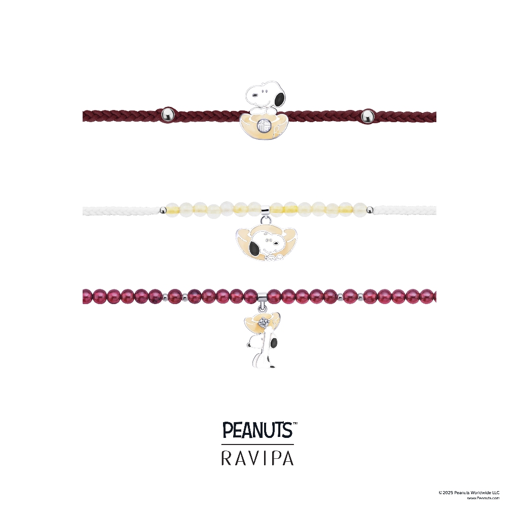 Ravipa | Snoopy Golden Bucket Bracelet - สร้อยข้อมือ