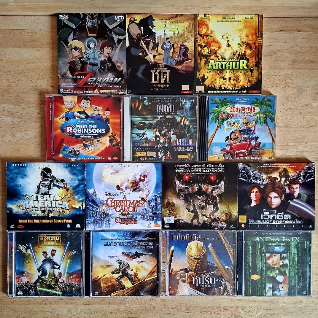 VCD หนังการ์ตูน ภาพยนตร์การ์ตูนอนิเมะ