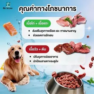 🔥 PET Record อาหารสุนัขเปียก กระป๋อง 430ก อาหารสุนัข โภชนาการสมดุล สุขภาพดี ย่อยง่าย 🐶✨