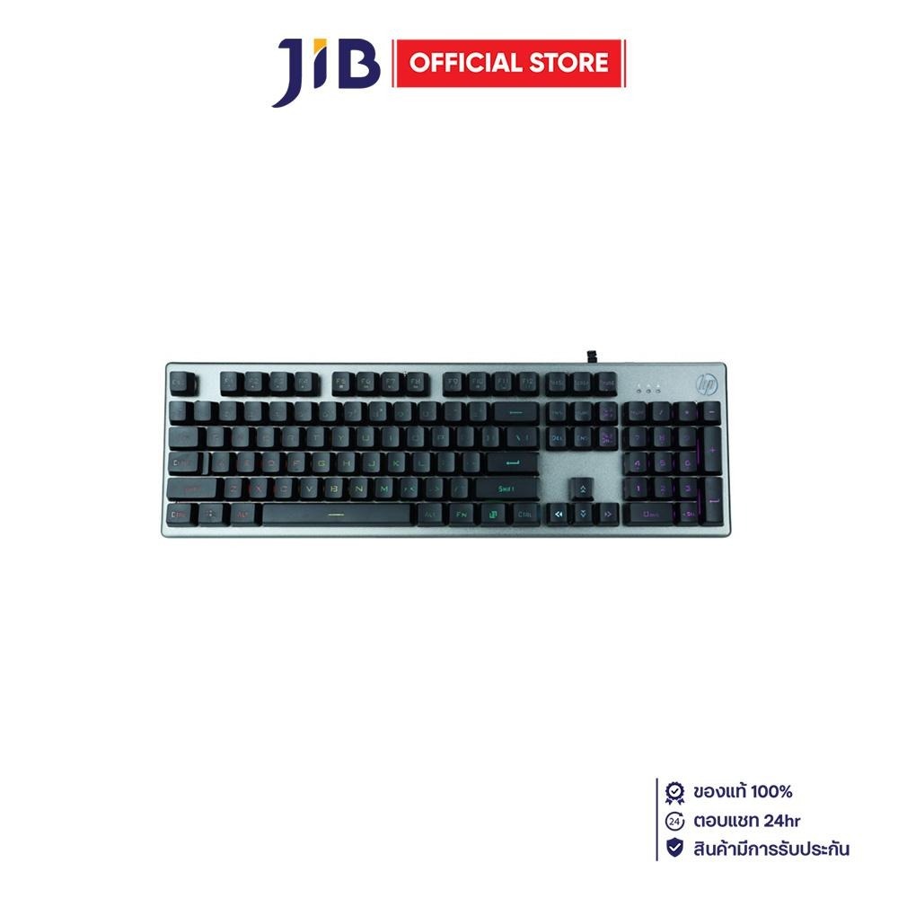 KEYBOARD (คีย์บอร์ด) HP K500Y LITE - RUBBER DOME SWITCH RGB EN BLACK