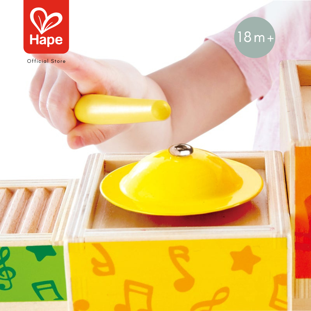 Hape ของเล่นไม้ ของเล่นดนตรี เชตกล่องดนตรีเรียงซ้อน Stacking Music Set ของเล่นเสริมพัฒนาการ 1 ขวบ ขึ้นไป รูปที่ 4