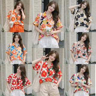 TUM132 TARA Shirt เสื้อเชิ้ต คอปก กระดุมหน้า กระดุมหลัง 3 เม…