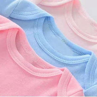 (พร้อมส่ง) บอดี้สูททารกสีพื้น สายมินิมอล พาสเทล ผ้าฝ้าย Cotton 100 เนื้อนิ่ม บอดี้สูทเด็กสีพื้น