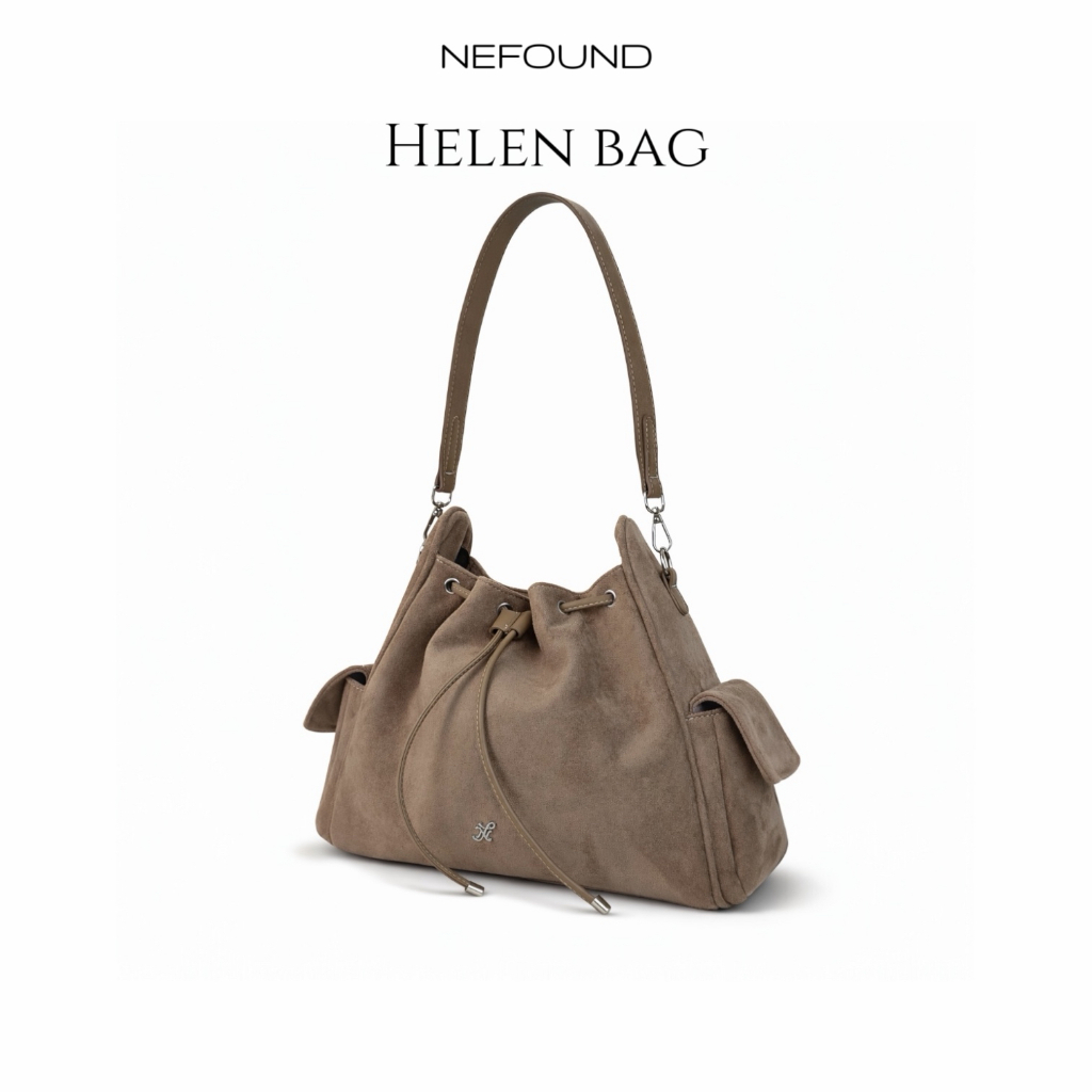 NF25029 NEFOUND กระเป๋า Cargo รุ่น Helen bag หนังกลับ Premium 13 นิ้ว