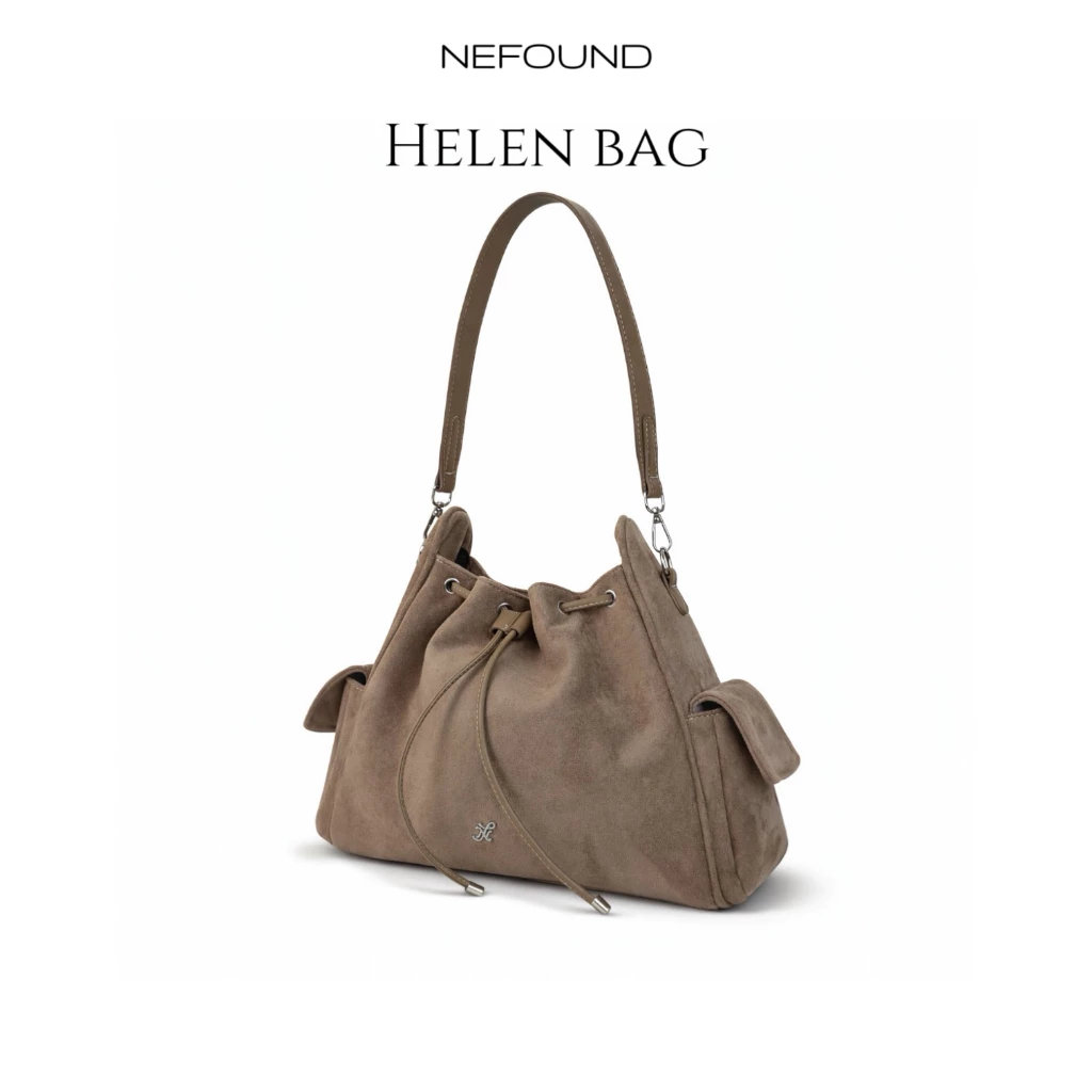 NF25029 NEFOUND กระเป๋า Cargo รุ่น Helen bag หนังกลับ Premium 13 นิ้ว