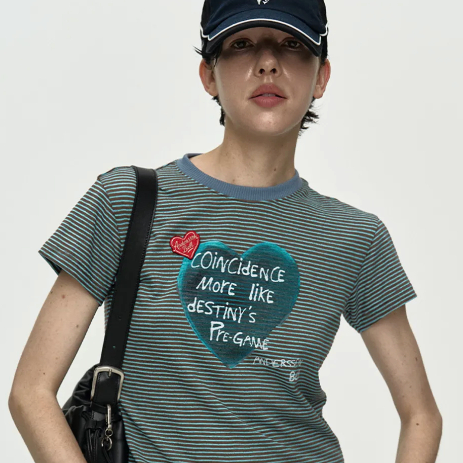 พร้อมส่ง เสื้อยืด anderson bell สีเขียว size s