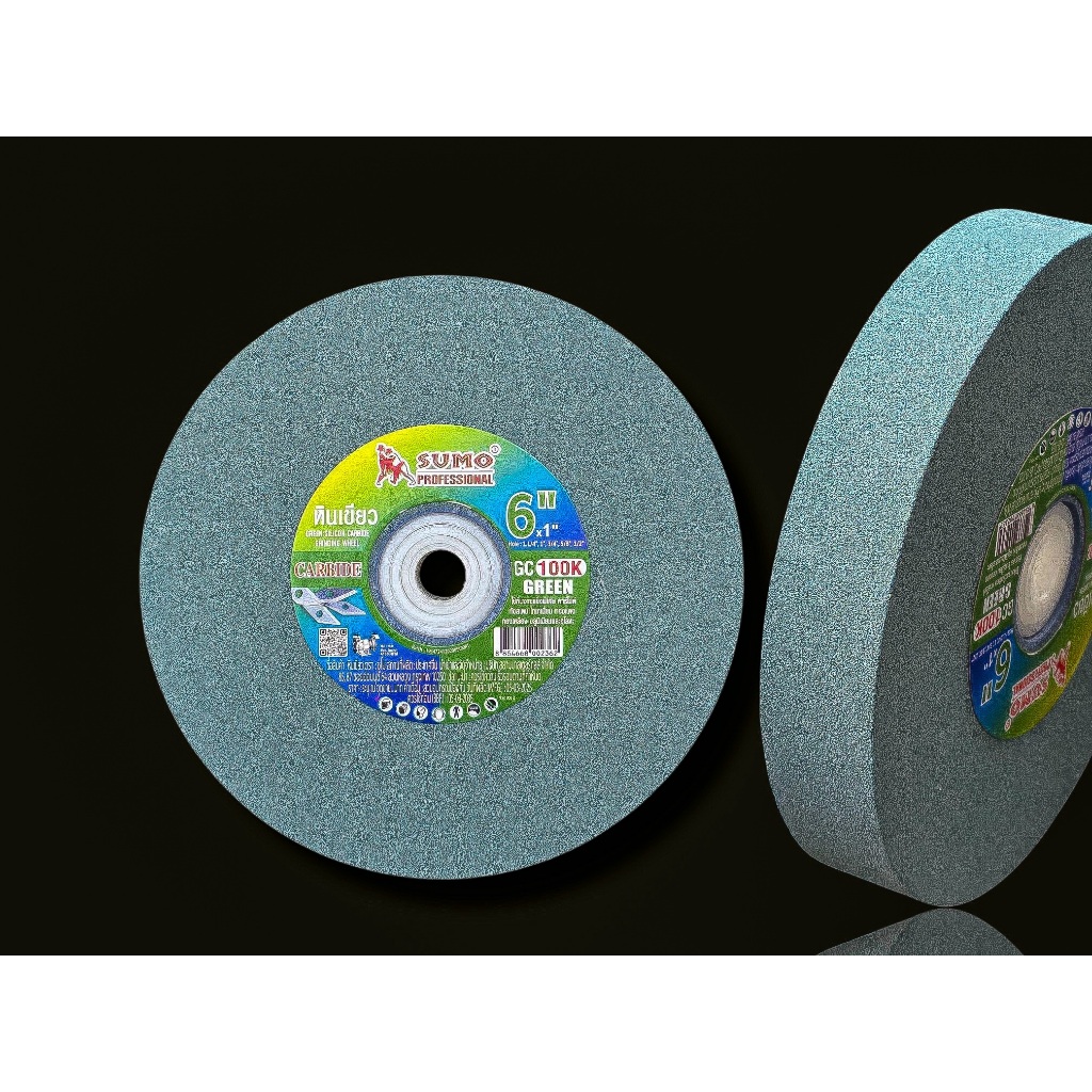 หินเจียรเขียว 6 นิ้ว ซูโม่ GC 6”x3/4”