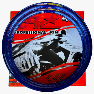 ล้อขอบจิก 1.40x17 สีน้ำเงิน คอมดาวแท้ Mini กล่องส้ม (1คู่)