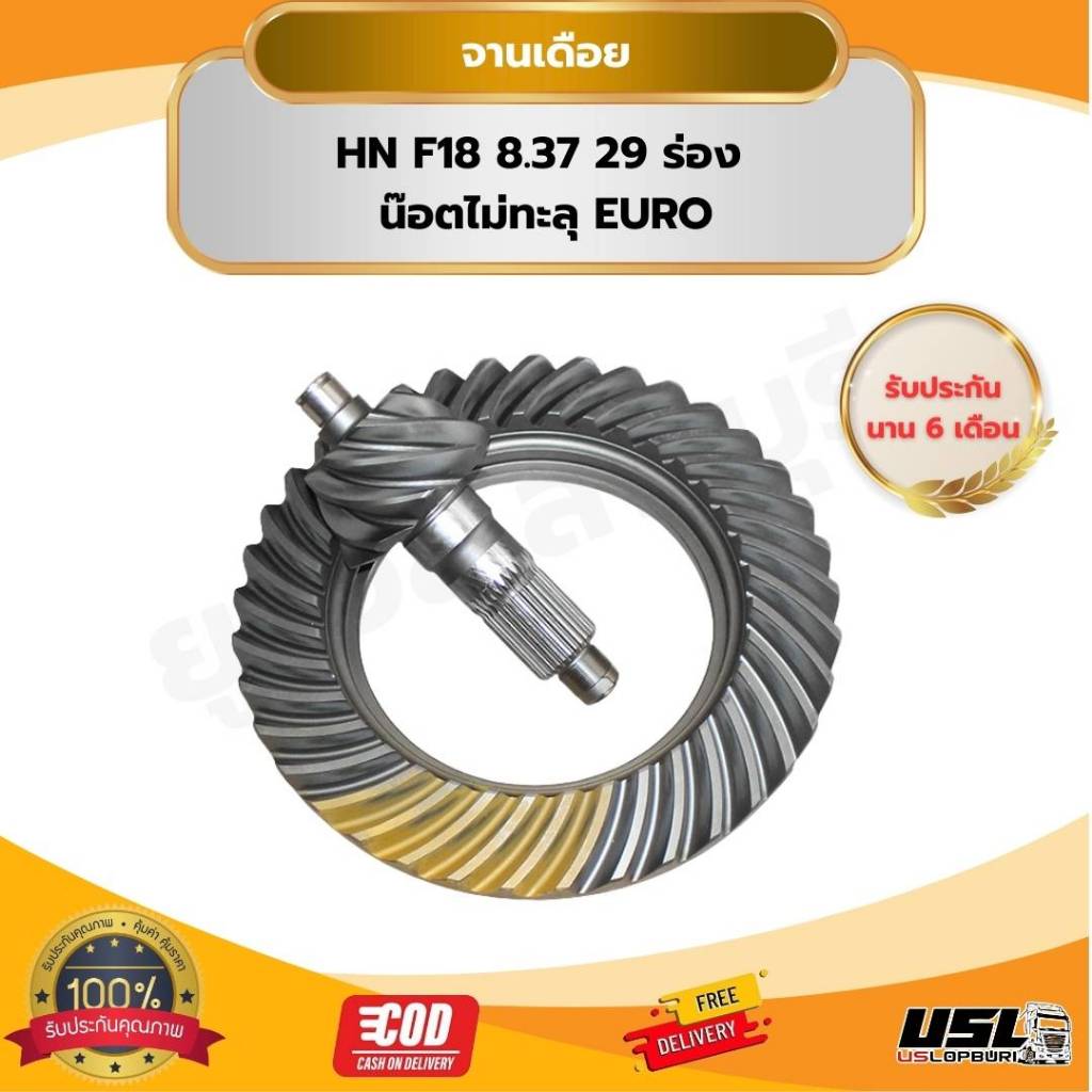 จานเดือย HN F18 8.37 29 ร่อง น๊อตไม่ทะลุ EURO