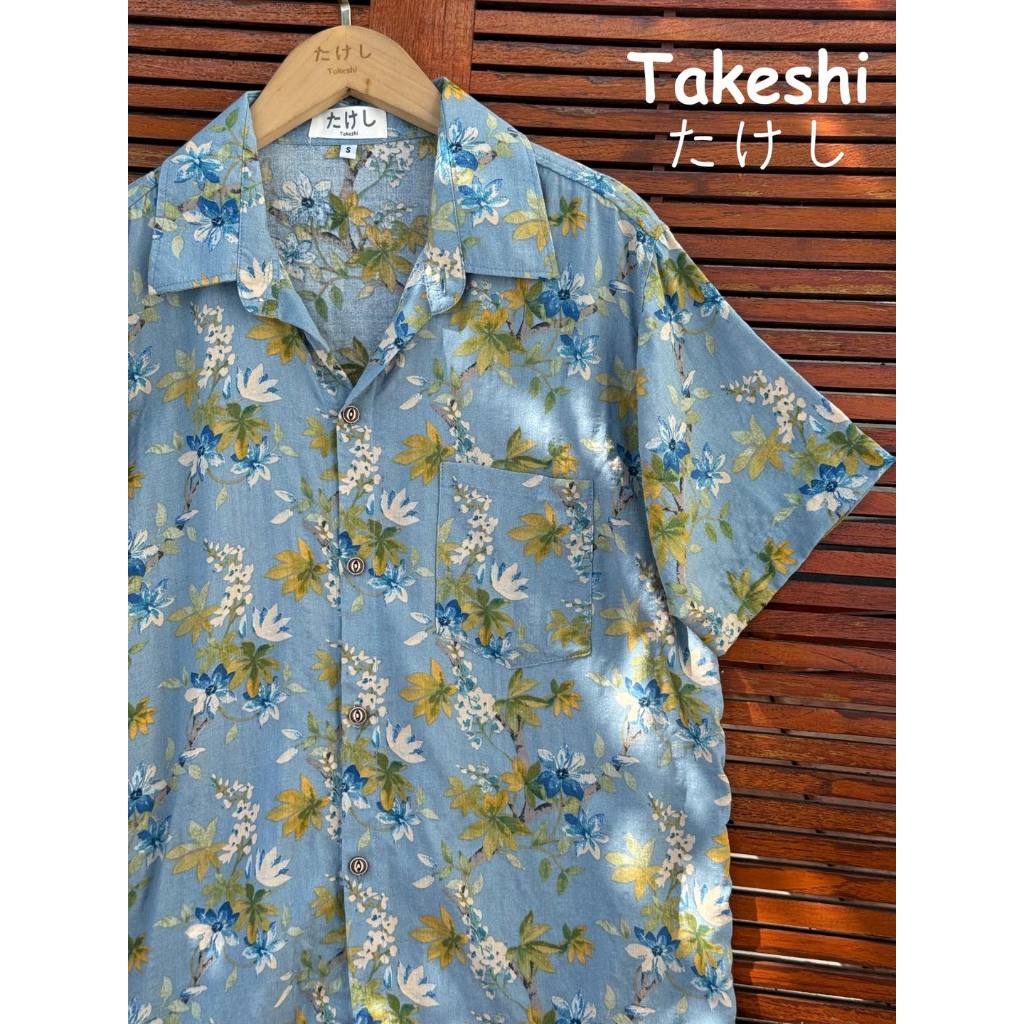 เสื้อเชิ้ตแขนสั้นฮาวาย Takeshi
