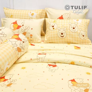 TULIP Delight ชุดผ้าปูที่นอน หมีพู ลิขสิทธิ์แท้ดิสนีย์ Disney Winnie The Pooh DLC147 ผ้าห่ม ผ้านวม ผ้าปูที่นอน