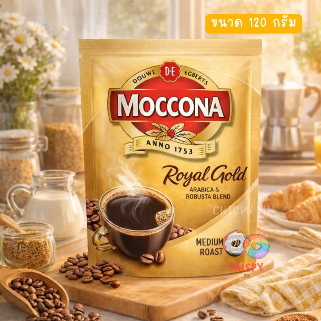 Moccona  Royal Gold มอคโคน่ารอยัลโกลด์ กาแฟฟรีซดราย ขนาด 120 กรัม