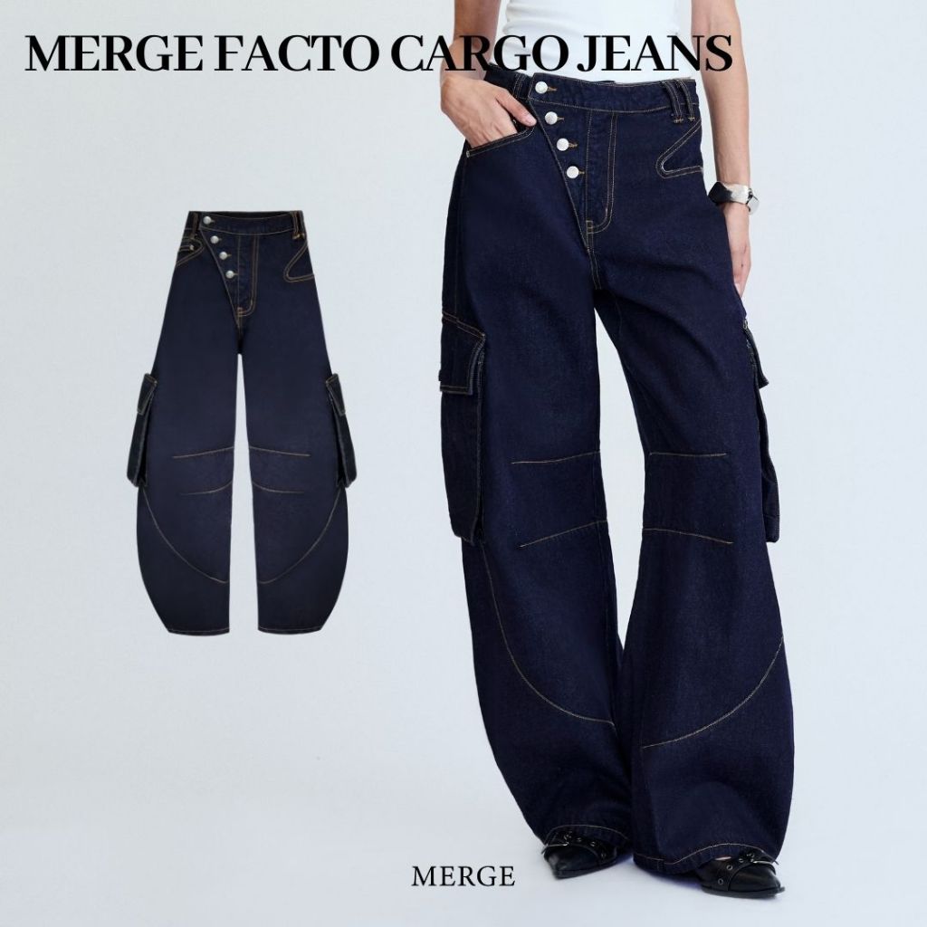 Merge Official - Merge Facto Cargo Jeans (พร้อมส่ง)