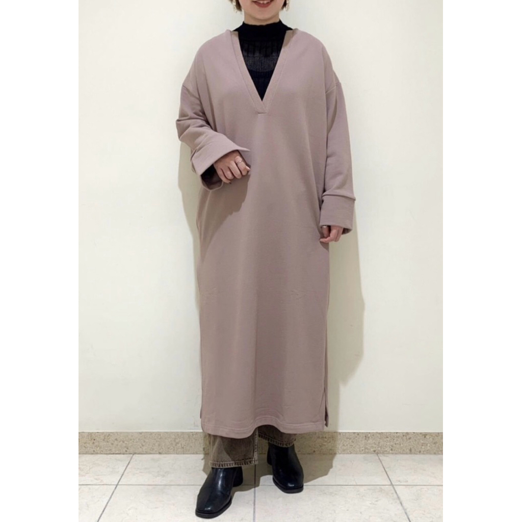 As Know As Pinky V Neck Dress