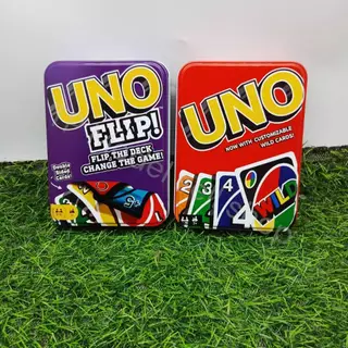 การ์ดเกม UNO และ UNO Flip! กล่องเหล็ก (Metal Tin Box)