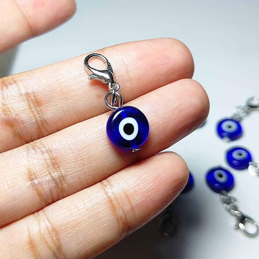 ที่ห้อยกระเป๋าสตางค์1ชิ้น Evileye Nazarแท้งานแก้วตุรกี