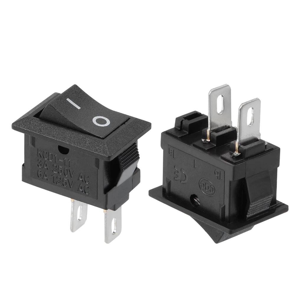 สวิตซ์ ROCKER 250V ชนิด 2 ขา สำหรับกระแสสลับ และกระแสตรง