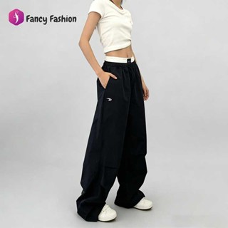 Fancy Fashion กางเกงลาวส์สตรีต สีน้ำเงินเข้ม ทำขายาวโคตรสด ใ…