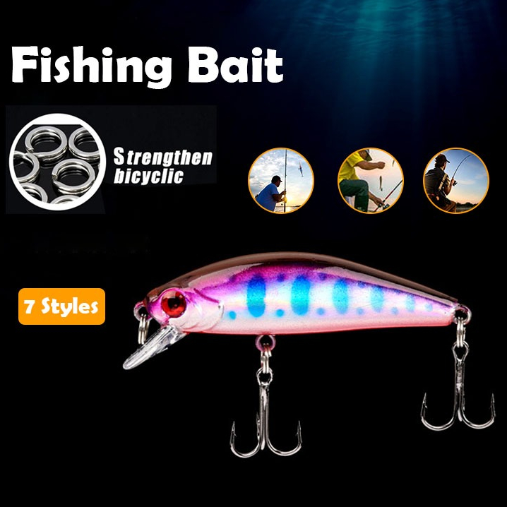 เหยื่อตกปลา เหยื่อปลอม 6.5 กรัม อุปกรณ์ตกปลา เหยื่อปลั๊ก Fishing Lure Plastic Bait Lure For Fishing 3D Eyes