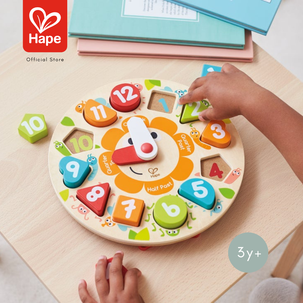 HAPE Chunky Clock Puzzle	นาฬิกาตัวต่อแห่งความสุข	3Y+ รูปที่ 3