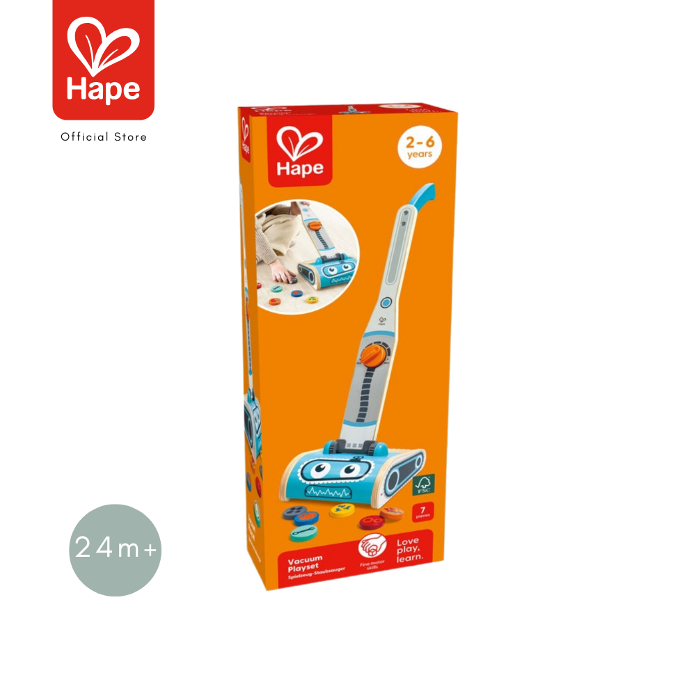 Hape - Vacuum Playset        เครื่องดูดฝุ่นไม้        24M+ รูปที่ 8