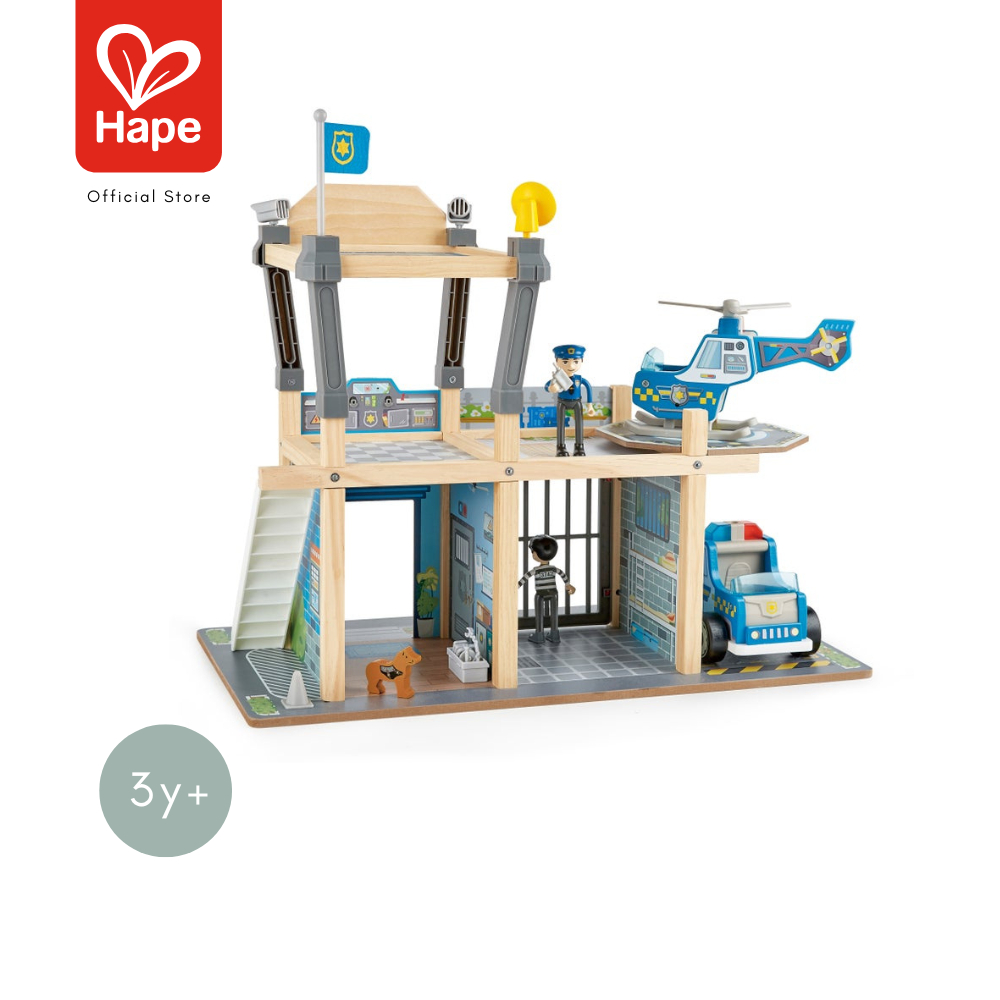 Hape - Metro Police Dept Playset        สถานีตำรวจ มีเสียงมีไฟ        3Y+ รูปที่ 7