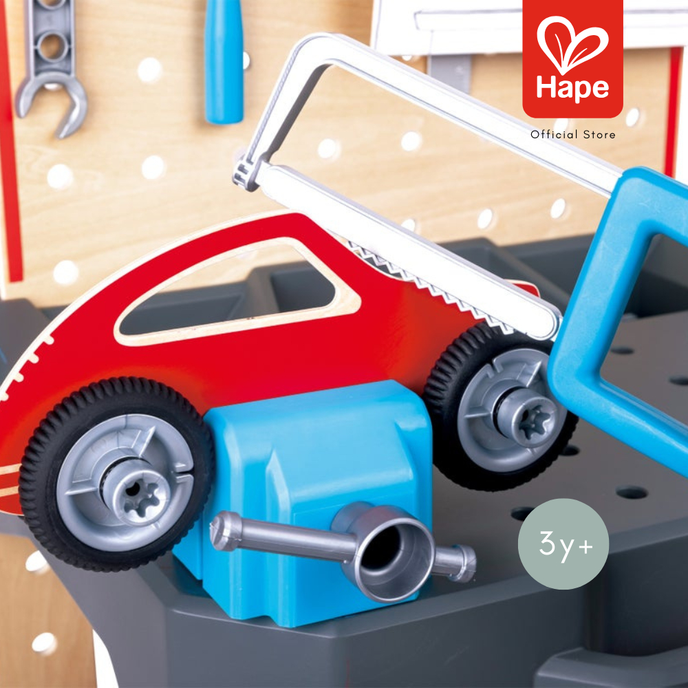 Hape - Vehicle Service & Repair Workbench        โต๊ะงานสร้าง พร้อมสว่านไฟฟ้า         3Y+ รูปที่ 5