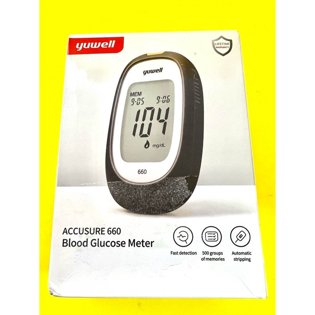 เครื่องวัดน้ำตาลในเลือด YUWELL รุ่น 660 มือหนึ่ง