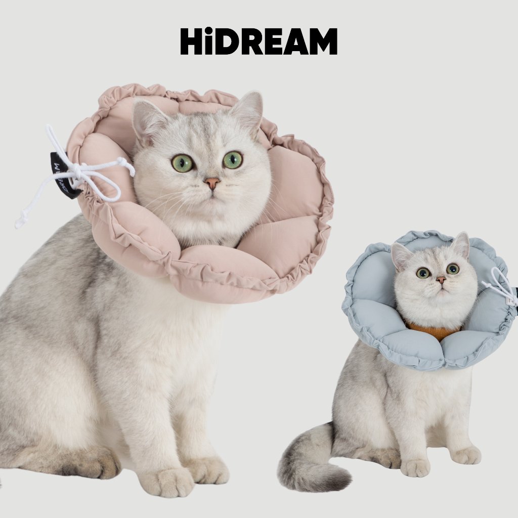 [ส่งด่วน] HiDREAM ปลอกคอกันเลียแผล Pet Elizabeth Collar ดอกไม้ นุ่ม กันน้ำ ใส่สบาย ไม่อับชื้น