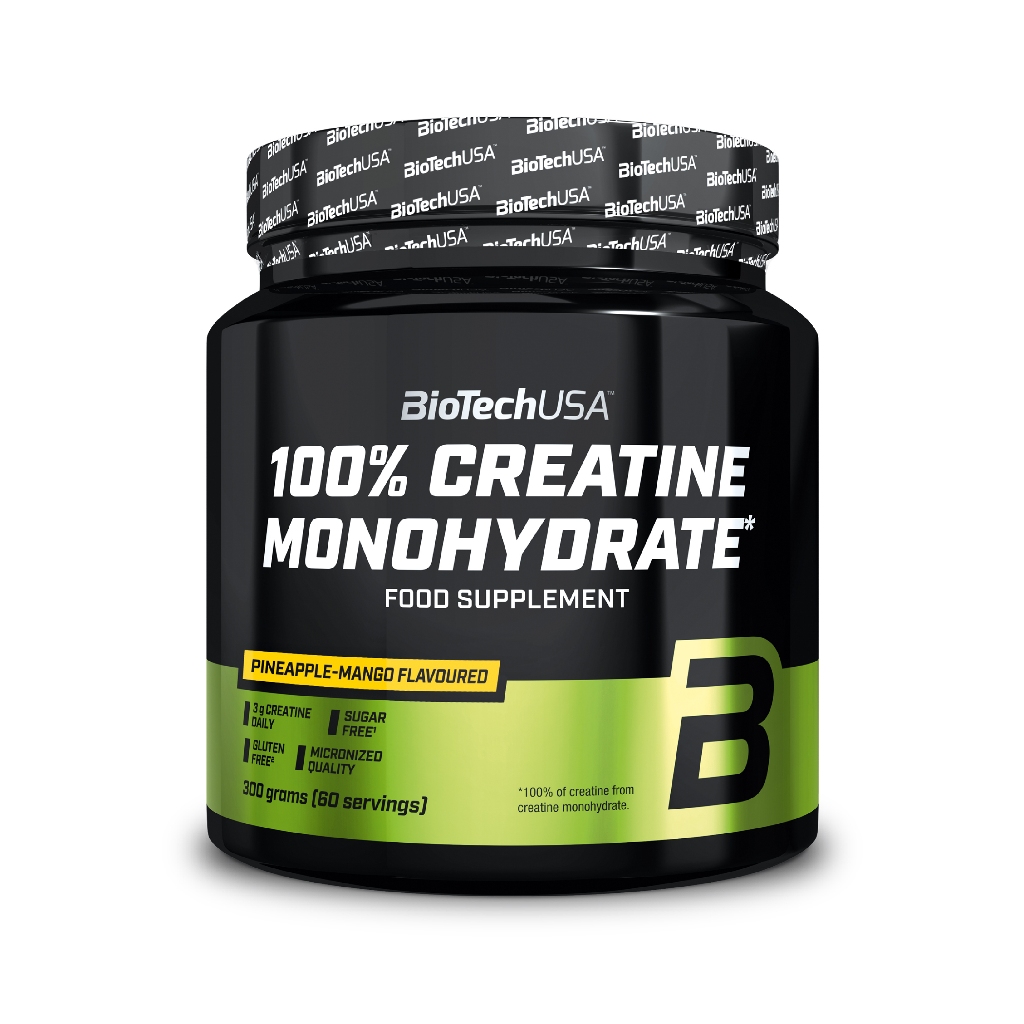 BioTechUSA Micronized Creatine Monohydrate 300g  ไมโครไนซ์ ครีเอทีน ชนิดผง 300กรัม (ผงละเอียดละลายง่าย)