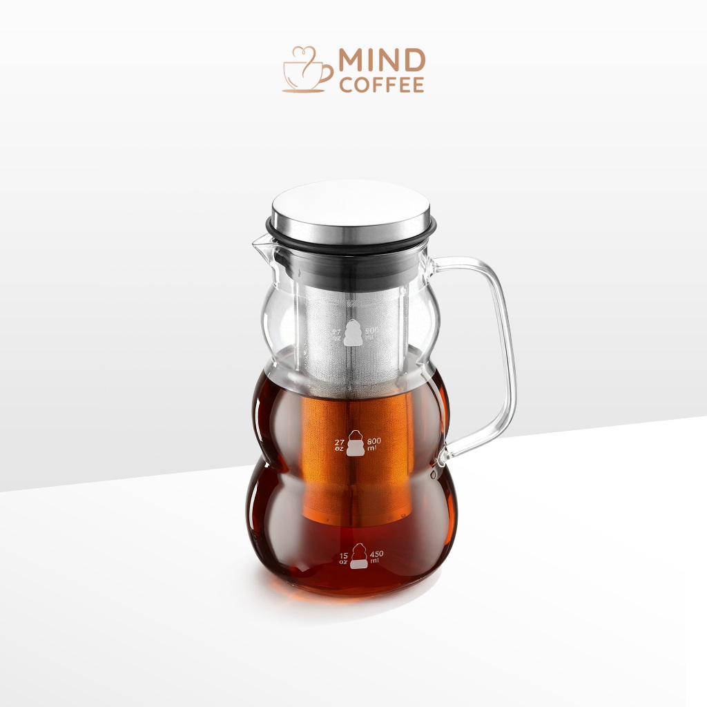 กาแฟสกัดเย็น ขวดทำกาแฟสกัดเย็น เหยือกทำกาแฟ  cold brew carafe กรองได้ละเอียด ไม่มีเศษตกค้าง MindCoffee