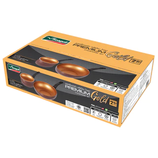 Seagull ชุดเครื่องครัวนอนสติ๊ก พรีเมี่ยม โกลด์ (2 ชิ้น) Premium Gold Non-stick Cookware Set