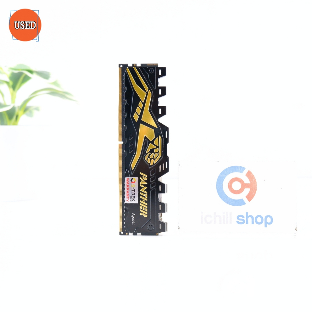 RAM (แรม) APACER PANTHER GOLDEN DDR4 8GB (8GBX1) 2400MHz (BLACK) P11184