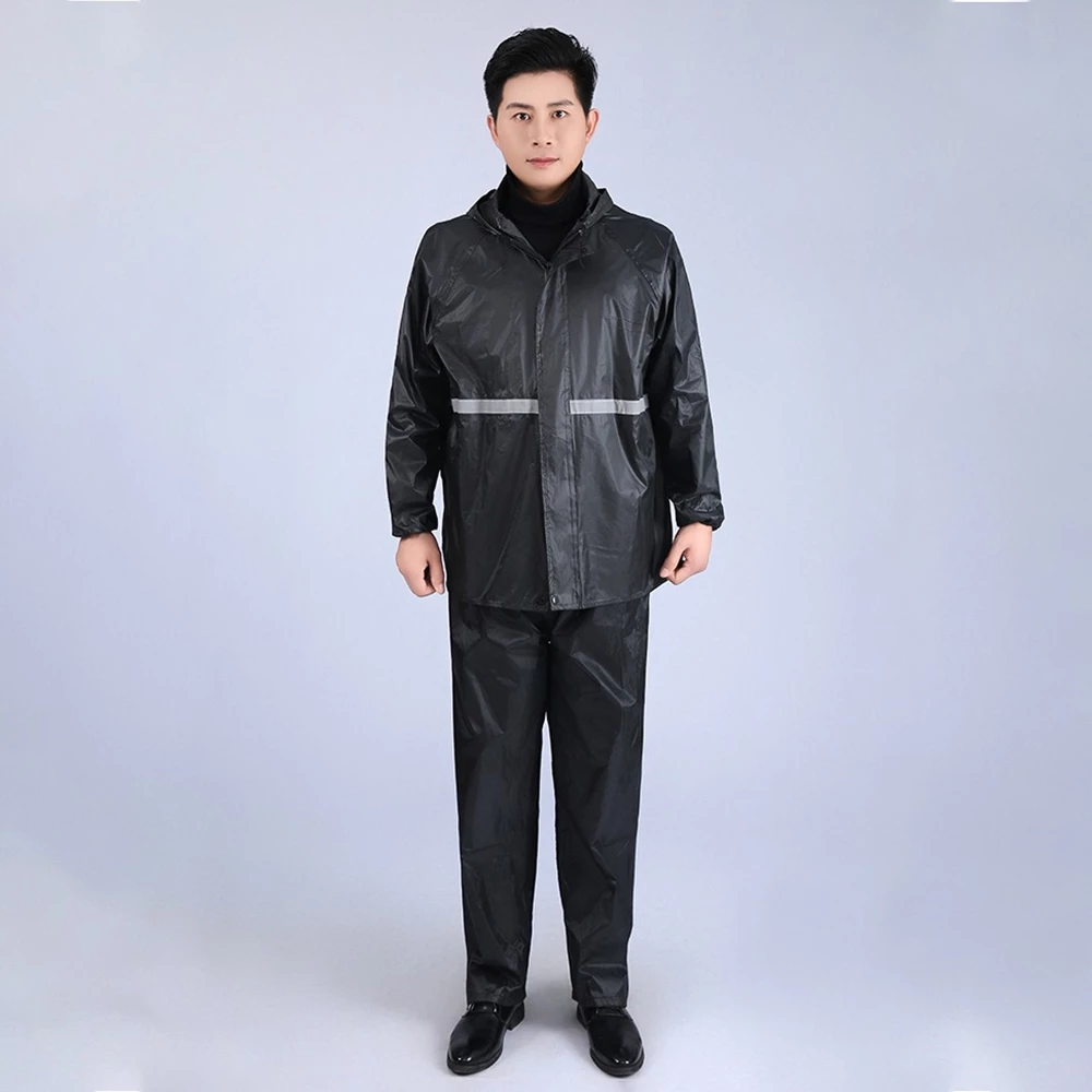 ชุดกันฝนผู้ชาย เสื้อ + กางเกง แฟชั่น กันน้ำดี thumbnail 7