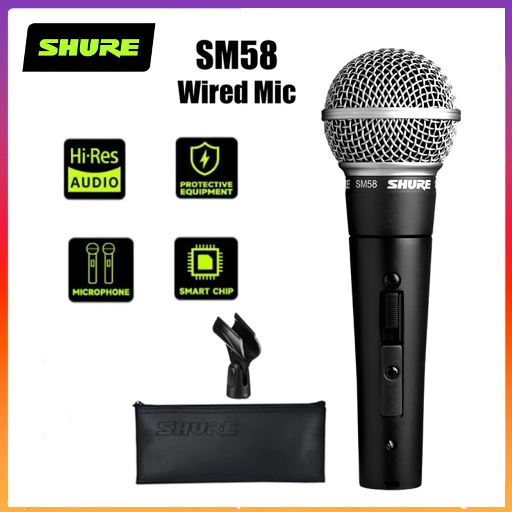 Shure SM58S Microphone ด้วยสวิตช์