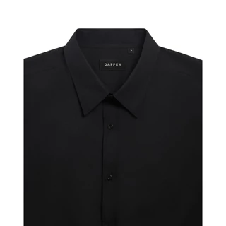 DAPPER เสื้อเชิ้ตแขนยาว Oxford ผ้าไม่ร้อน รีดง่าย ทรง Regular-Fit สีดำ (BSL/BK/984RE)