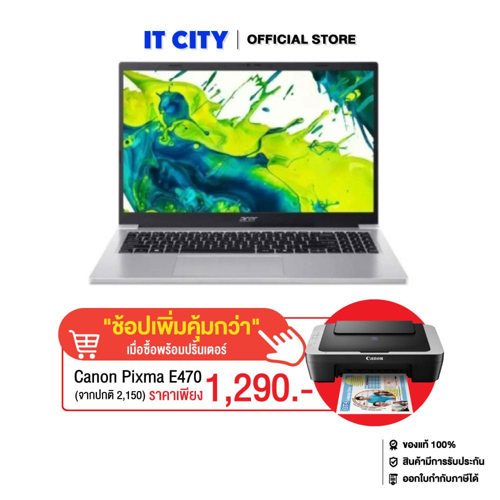 Acer Aspire Lite 15 AL15-46P-R77X/R3-5400U/8GB/512GB/AMD/15.6"/W11_(Office)/Light Silver/2Y CO6-0115