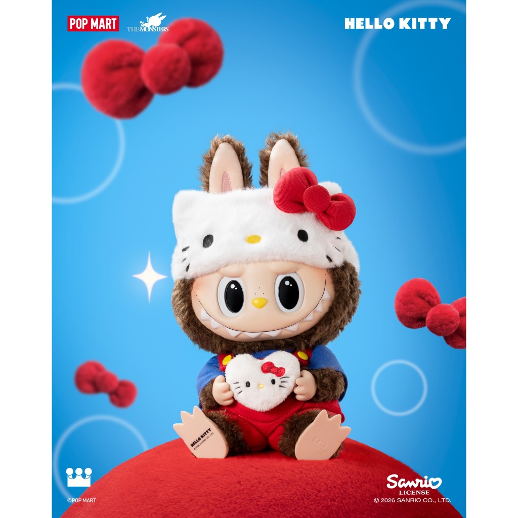 (พร้อมส่ง) THE MONSTERS × HELLO KITTY-Vinyl Plush Doll ราคา ถูกที่สุด ดีลบีเคเค