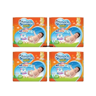 (4ห่อ) MamyPoko pants มามี่โพโค แพ้นท์ กางเกงผ้าอ้อม รุ่นแฮปปี้ ออลเดย์ดราย ผ้าอ้อมแบบกางเกง แพมเพิส มามีโปโกะ