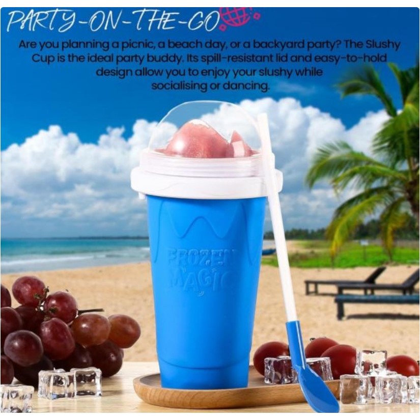 Slushy CUP แก้วทำสเลอปี้ใช้ทำเครื่องดื่มสเลอปี้หรือเครื่องดื่มเกล็ดน้ำแข็งได้ง่าย ราคา ถูกที่สุด ดีลบีเคเค แกลเลอรีภาพที่ 9