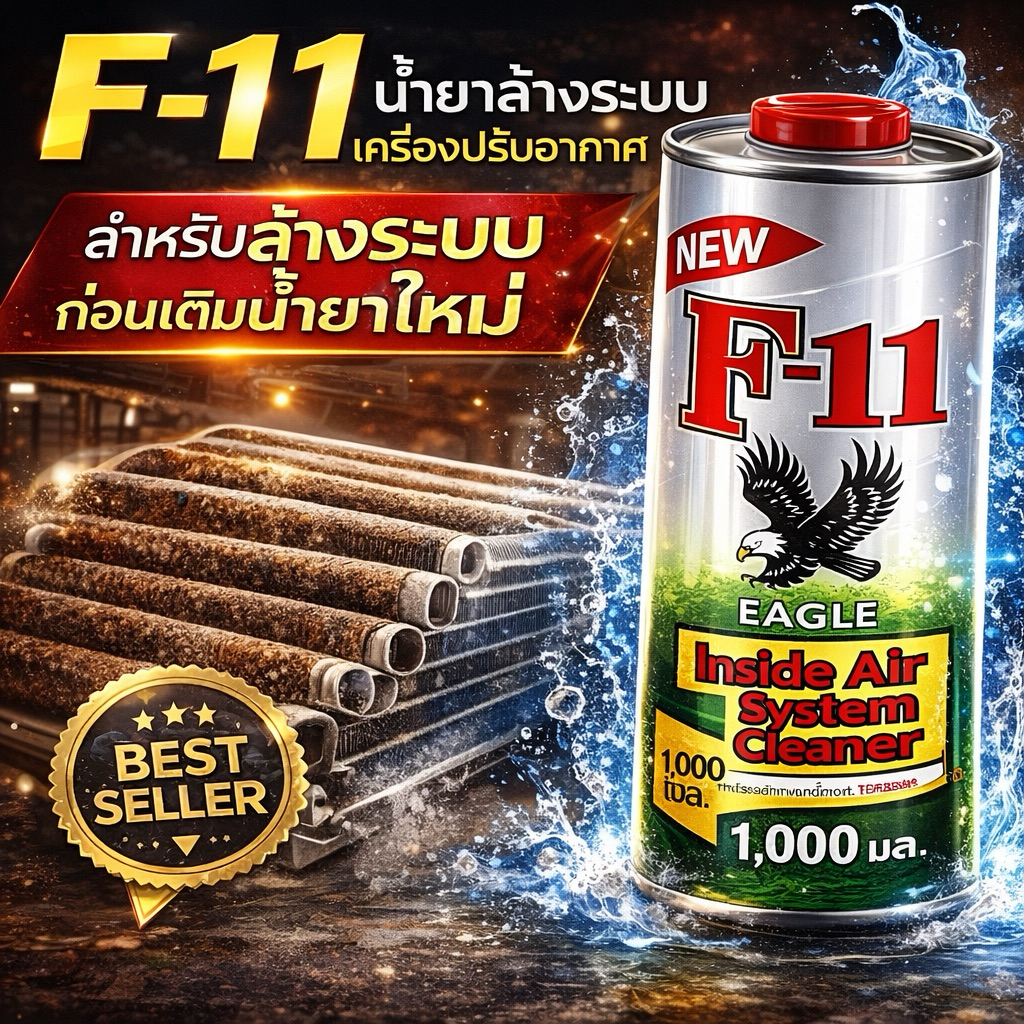 น้ำยาล้างระบบแอร์f11 ของแท้คุณภาพสูง อีเกิ้ลบรรจุ1ลิตร ราคา ถูกที่สุด ดีลบีเคเค แกลเลอรีภาพที่ 2