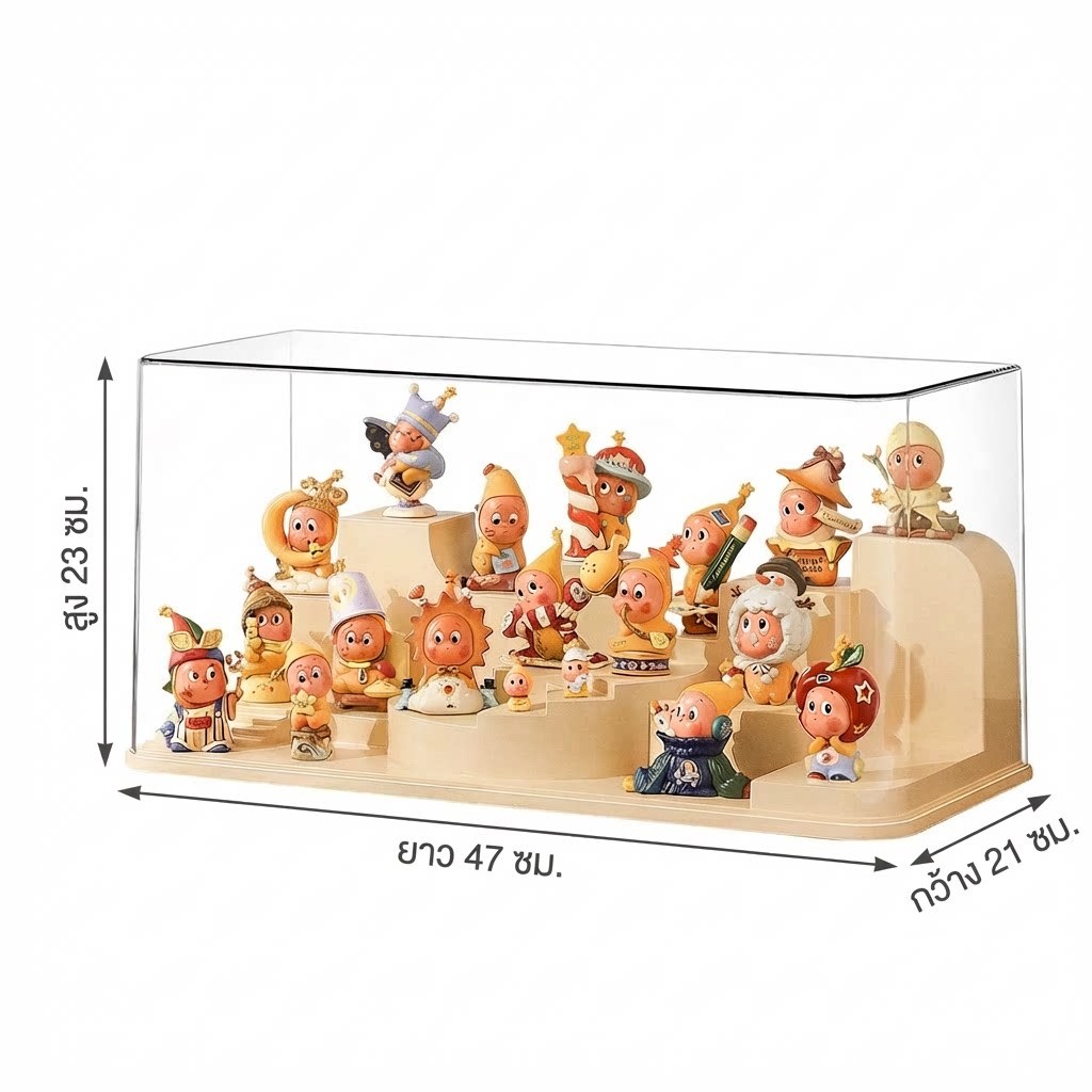 กล่องเก็บโมเดลปราสาท กล่องจัดแสดงของเล่นศิลปะ DIY Arttoys Storage Boxes