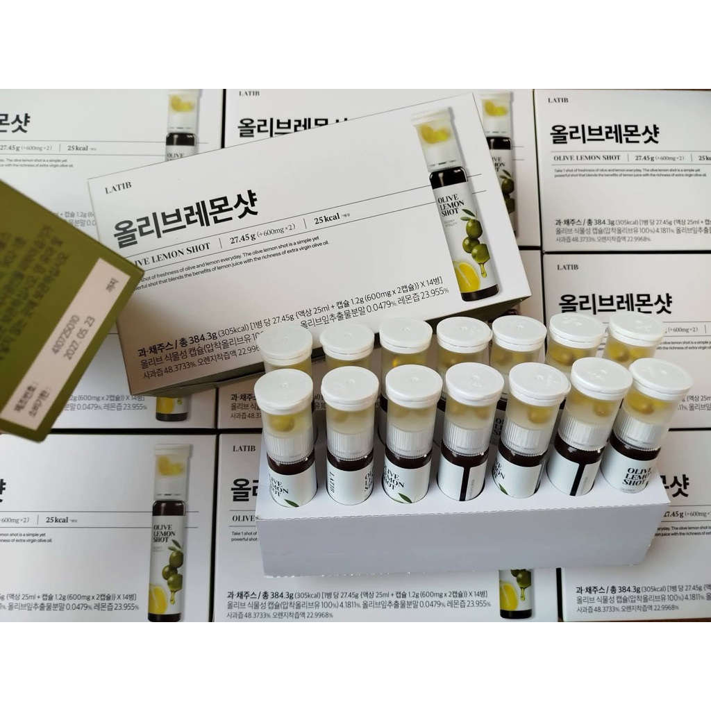 LATIB Olive Lemon Shot เครื่องดื่มเพื่อสุขภาพจากประเทศเกาหลี