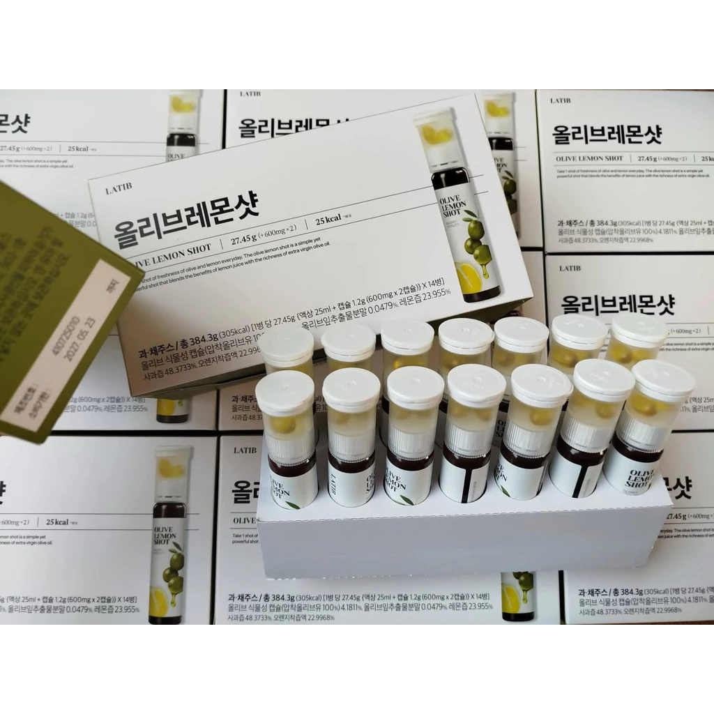 ลาทิป เลม่อน ชอต Shot ginger shot tomato shot เครื่องดื่มเพื่อสุขภาพจากประเทศเกาหลี