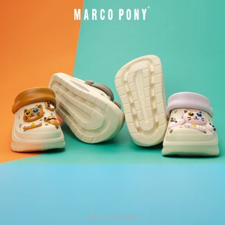 Marco Pony รุ่น MH9039B รองเท้าหัวโตเด็ก ลายแมวเหมียวตากลมสุดคิ้วท์ พื้นนิ่ม น้ำหนักเบาใส่สบาย