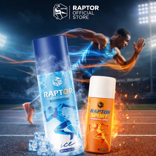 RAPTOR DUAL ACTION สเปรย์สูตรร้อน และ เย็นแบบแพ็คคู่ ให้ความคล่องตัว